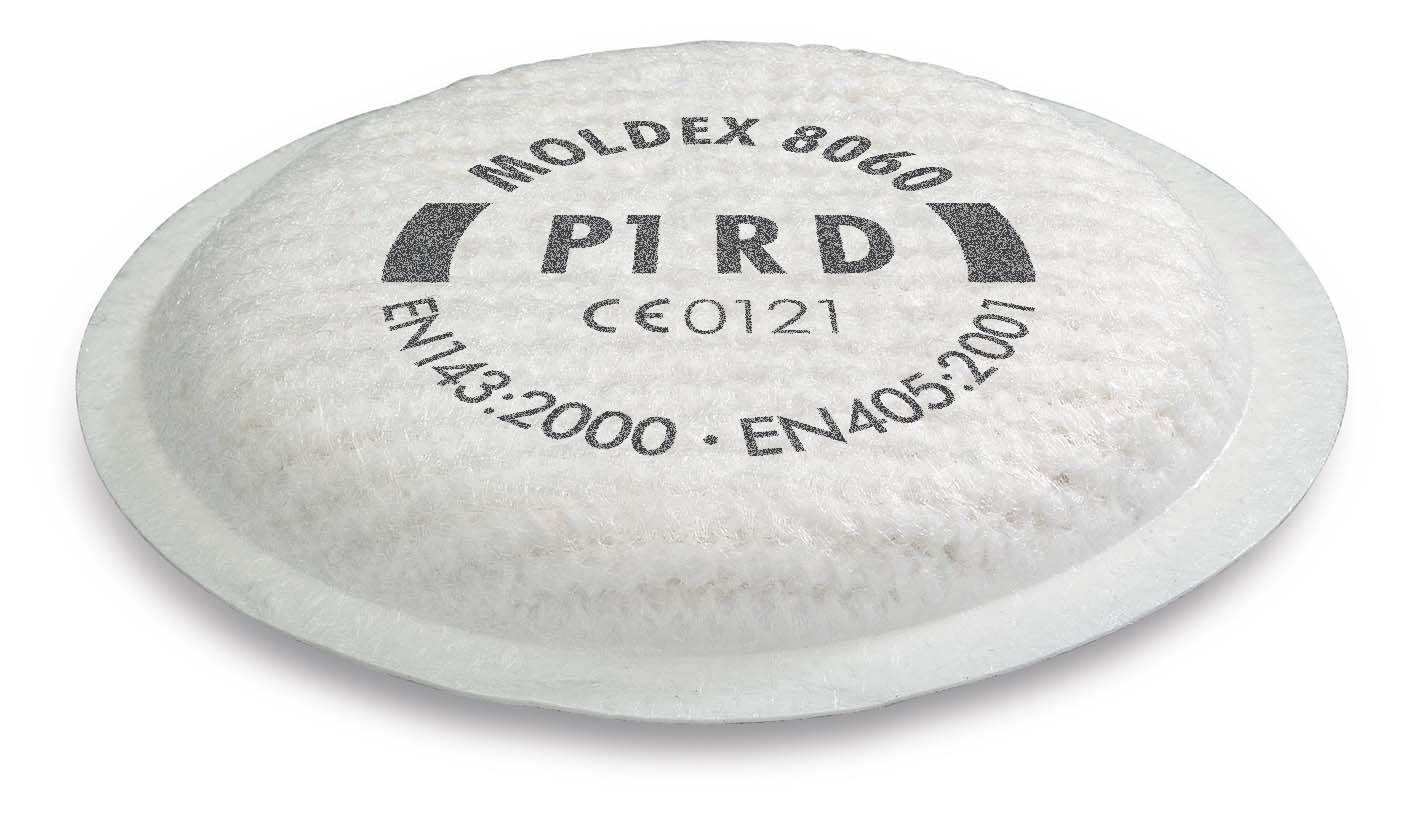 Tấm lọc bụi Moldex 8060 P1 R D dùng cho dòng mặt nạ 4000, 5000 và 8000