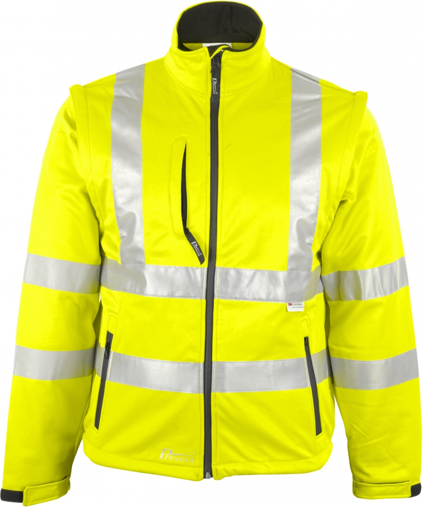 Áo khoác Softshell phản quang Prevent® 8060G màu vàng size S-5XL