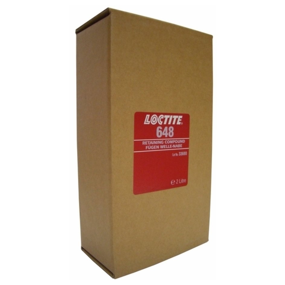Keo giữ trục Loctite 648 chịu nhiệt lên đến 180 °C cường độ cao màu xanh lá cây 2L