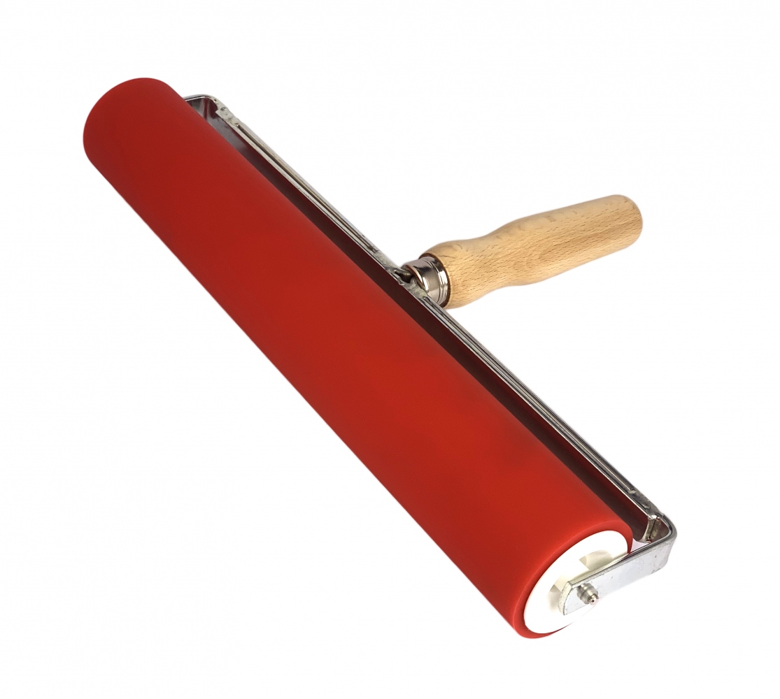 Con lăn mực Abig 131300, 5cm x 30cm, khung sắt mạ niken dạng phẳng