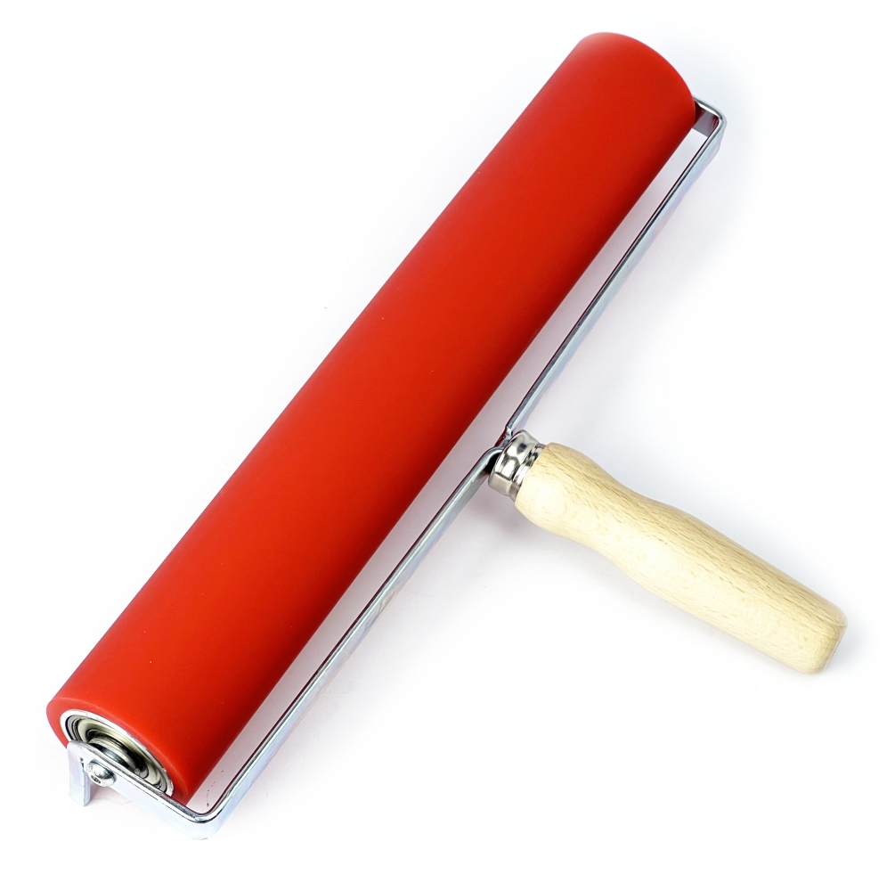 Abig 131310 Con lăn mực và ép chuyên dụng 5cm x 30cm có giá đỡ