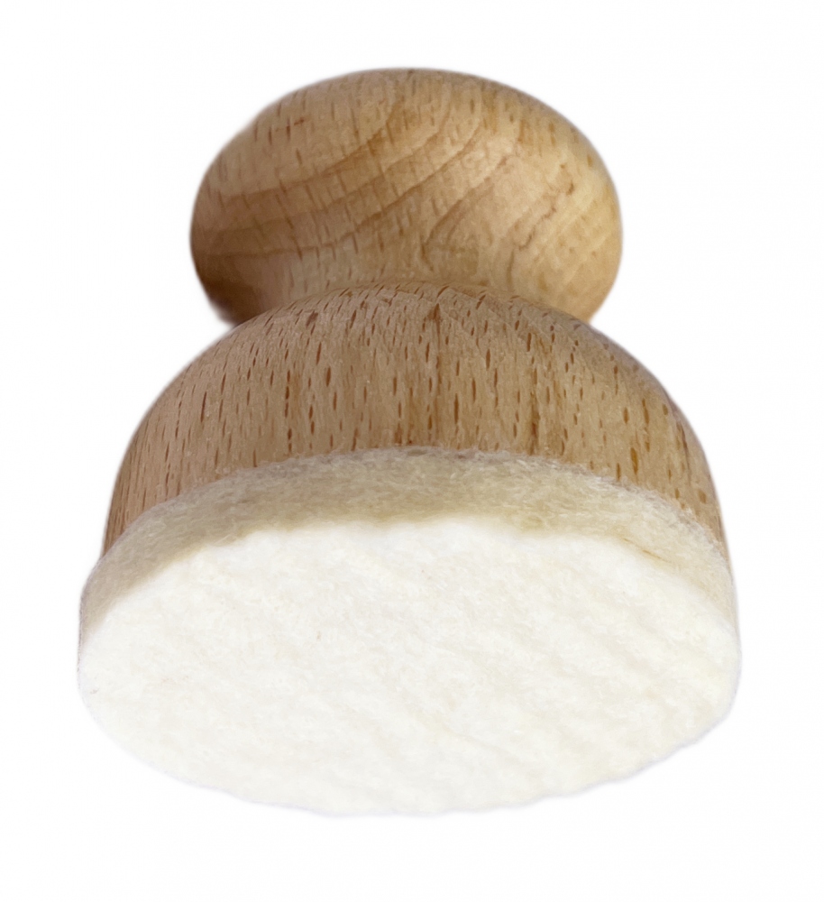 Abig 170100 Con lăn cao su cầm tay đế dạ, 5,5cm x 0,5cm
