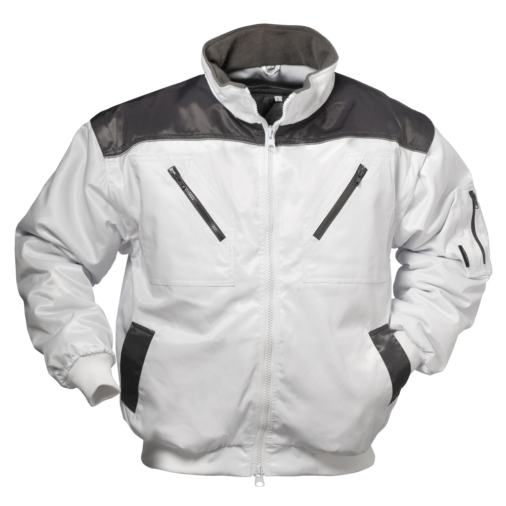 Áo khoác phi công 3 trong 1 cho thợ sơn trắng/xám S-4XL, Alaska 23669