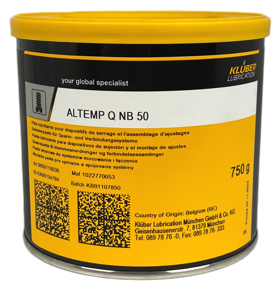 Mỡ bôi trơn và lắp ráp Klüber ALTEMP Q NB 50 hộp 750g