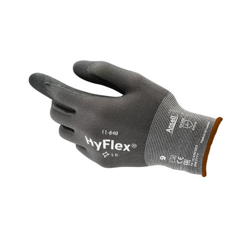Găng tay bảo hộ nitrile siêu nhẹ chống cơ học Ansell HyFlex 11-840 cỡ 6-11