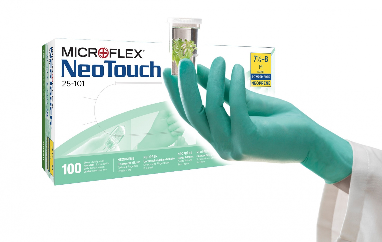 Găng tay dùng một lần kháng hóa chất Neoprene Ansell NeoTouch 25-101
