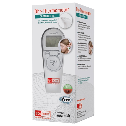 Nhiệt kế đo tai hồng ngoại Aponorm Comfort 4S nhanh chóng và chính xác