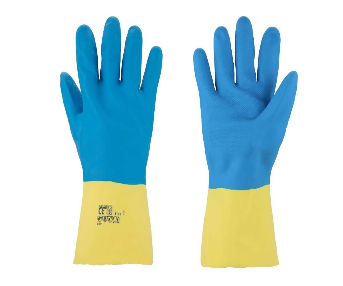Găng tay bảo hộ hóa chất Latex Asatex 3452 dài 320mm cấp độ 3