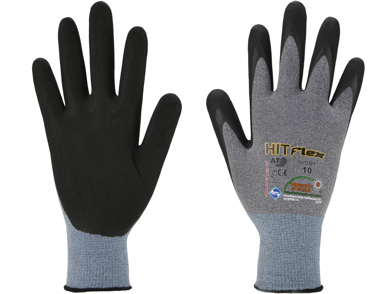 Găng tay bảo hộ cơ khí thoáng khí Asatex HIT091 HITFlex size 6-12