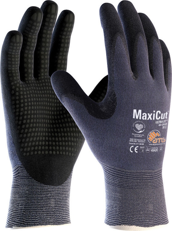 Găng tay bảo hộ chống cắt ATG 44-3445 MaxiCut Ultra màu xanh/đen cấp độ C size 7-12