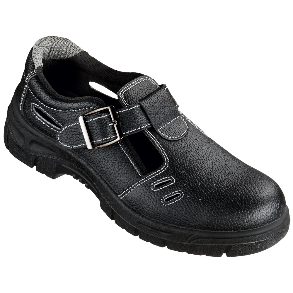 Giày sandal bảo hộ S1 SRA màu đen Basic-Line 31701, size 36-50