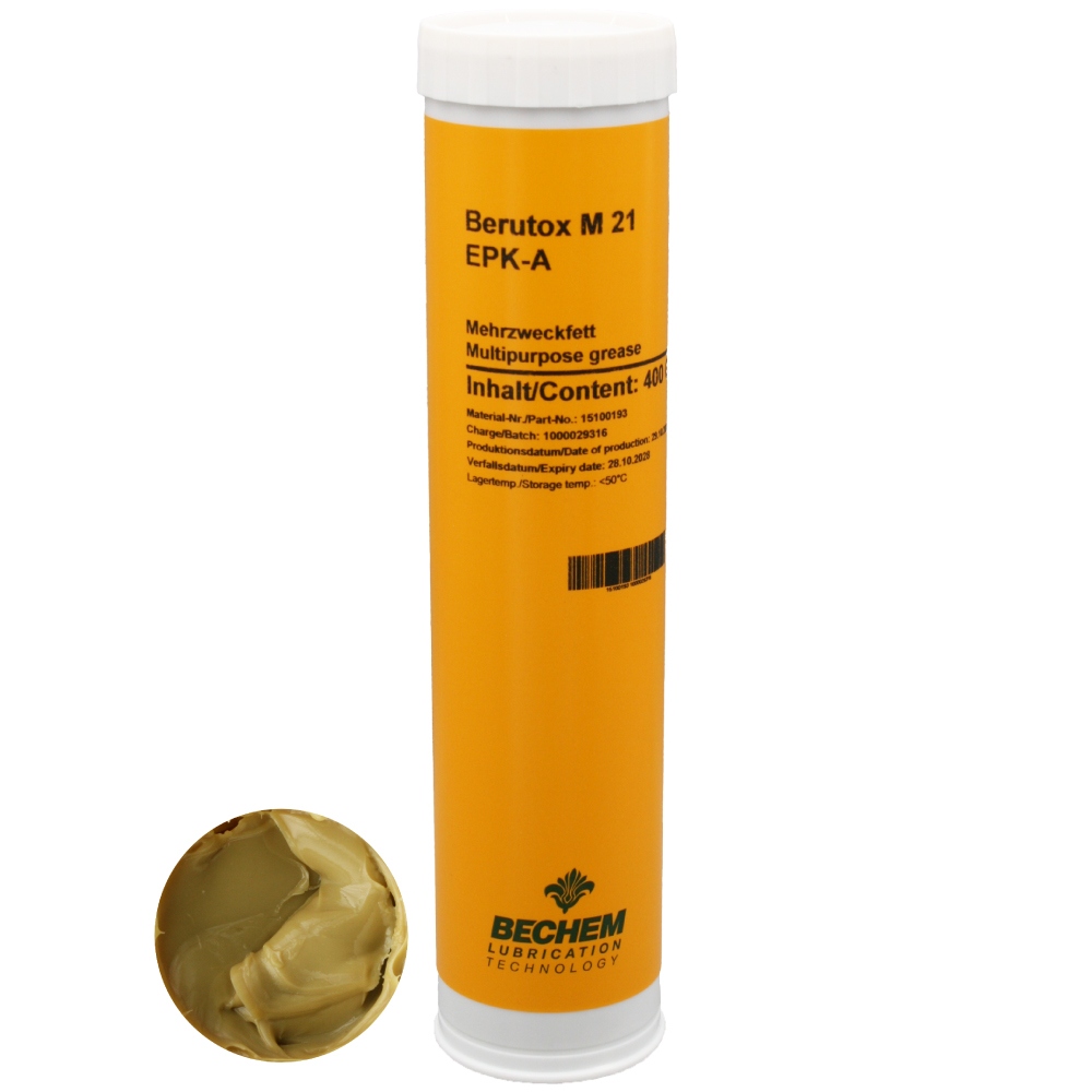 Mỡ bôi trơn đa năng tuổi thọ cao Bechem Berutox M 21 EPK dạng tuýp 400g