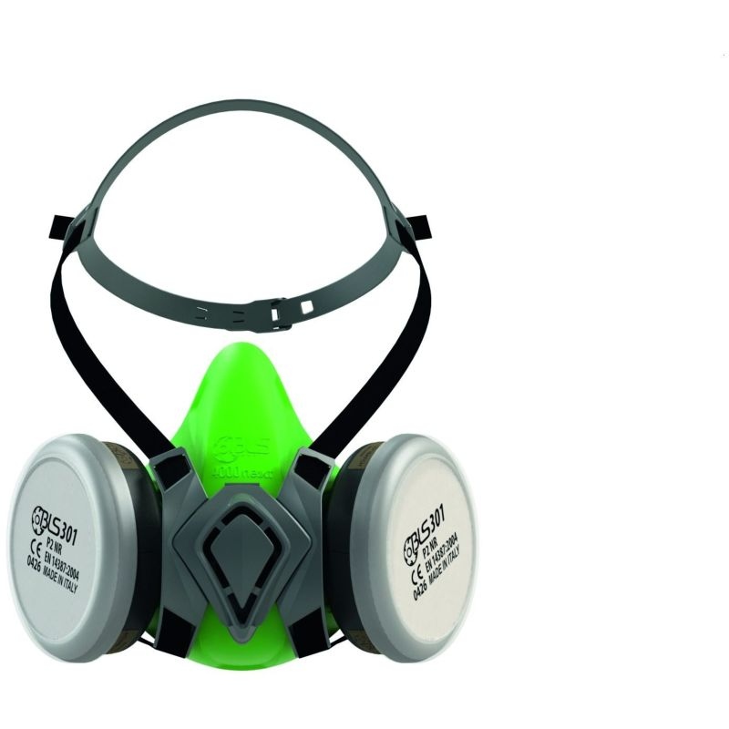 Bộ mặt nạ hô hấp lắp sẵn phin lọc BLS 4100 NEXT kèm phin lọc A2 P2 NR