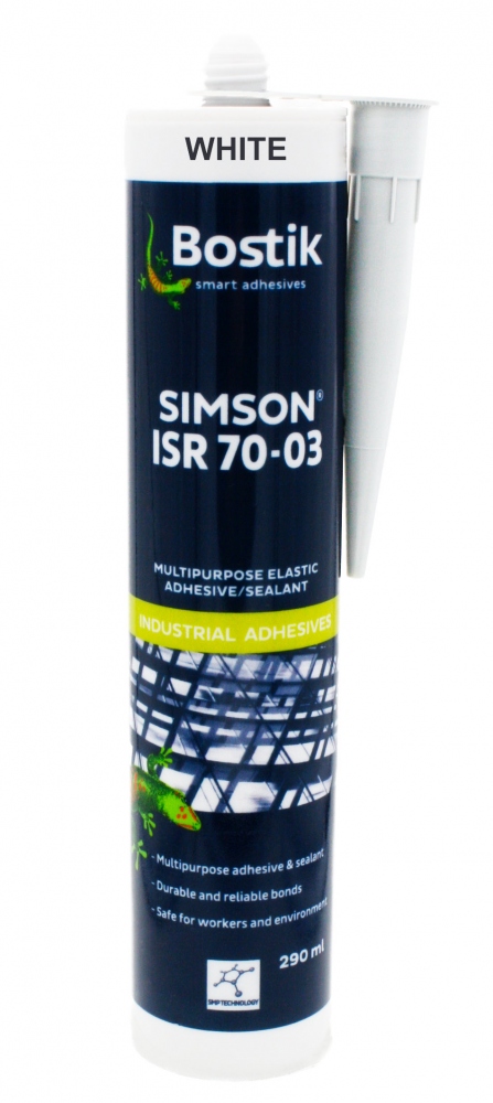 Keo dán và trám trét đàn hồi Bostik Simson ISR 70-03 công nghệ SMP màu trắng 290ml