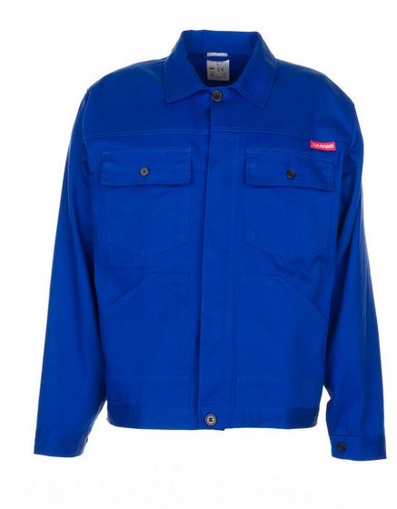 Áo khoác bảo hộ lao động chiết eo Planam BW270/1550 100% cotton màu xanh dương size XS-3XL