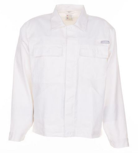 Áo khoác bảo hộ chiết eo Planam BW270/1552 100% cotton màu trắng XS-3XL