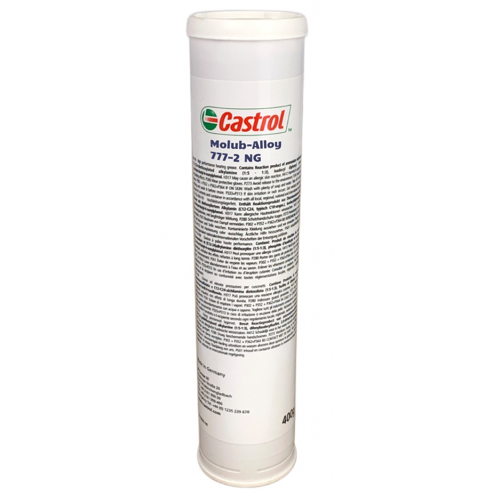 Mỡ bôi trơn chịu tải nặng Castrol Molub-Alloy 777-2 NG, cấp NLGI-2, dạng tuýp 400g