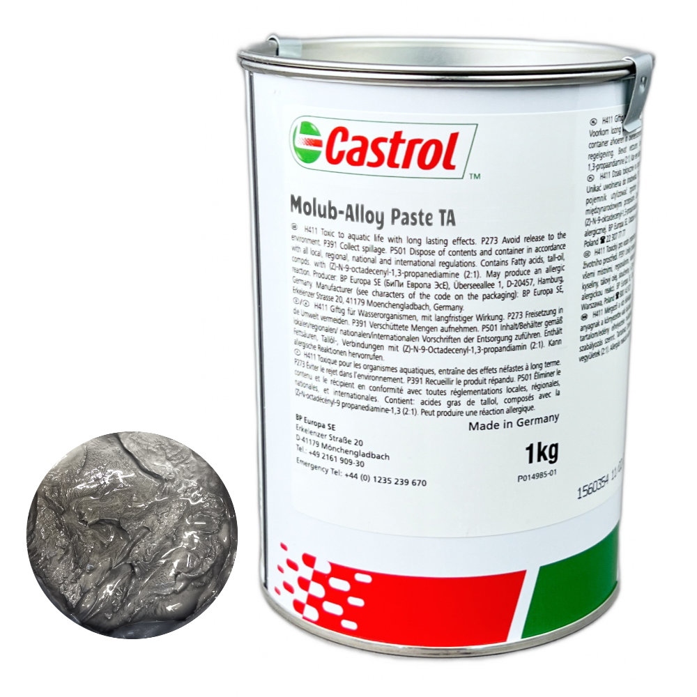 Mỡ lắp ráp chịu nhiệt độ cao Castrol Molub-Alloy Paste TA hộp 1kg