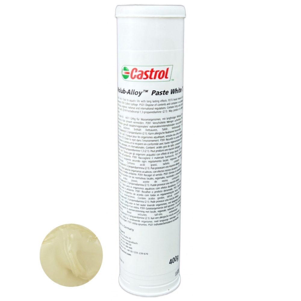Mỡ lắp ráp Castrol Molub-Alloy Paste White T dạng tuýp 400g tiêu chuẩn NLGI 1