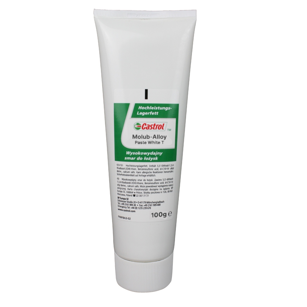 Mỡ lắp ráp Castrol Molub-Alloy Paste White T dạng tuýp 100g tiêu chuẩn NLGI 1