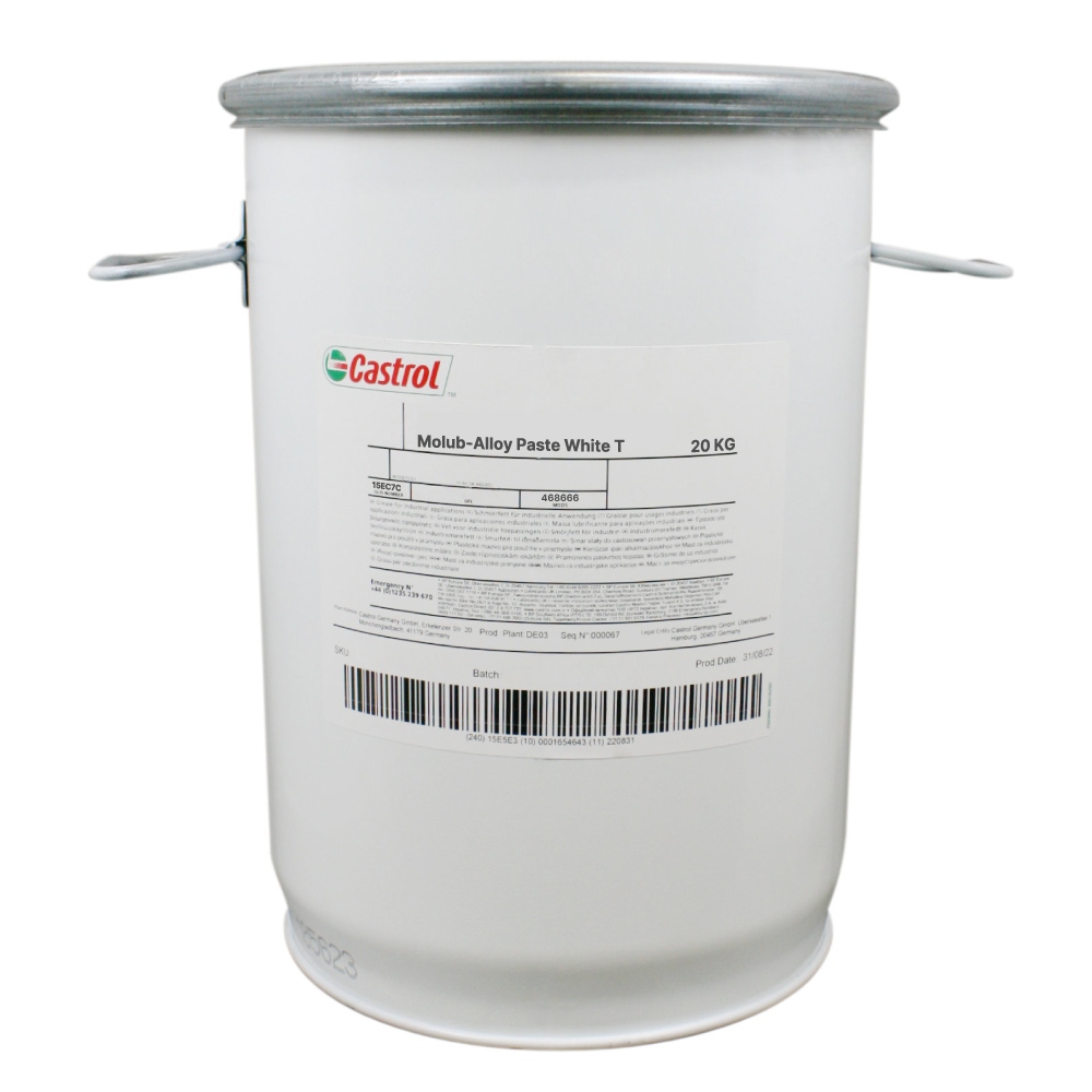 Mỡ lắp ráp Castrol Molub-Alloy Paste White T - Thùng 20kg (Cấp độ nhớt NLGI 1)