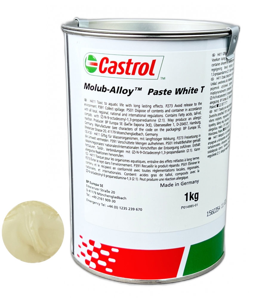 Mỡ lắp ráp Castrol Molub-Alloy Paste White T dạng lon 1kg NLGI-1