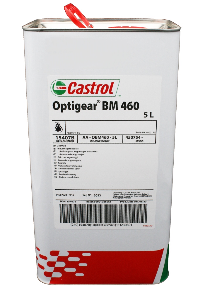 Dầu bánh răng hiệu suất cao Castrol Optigear BM 460 CLP can 5L