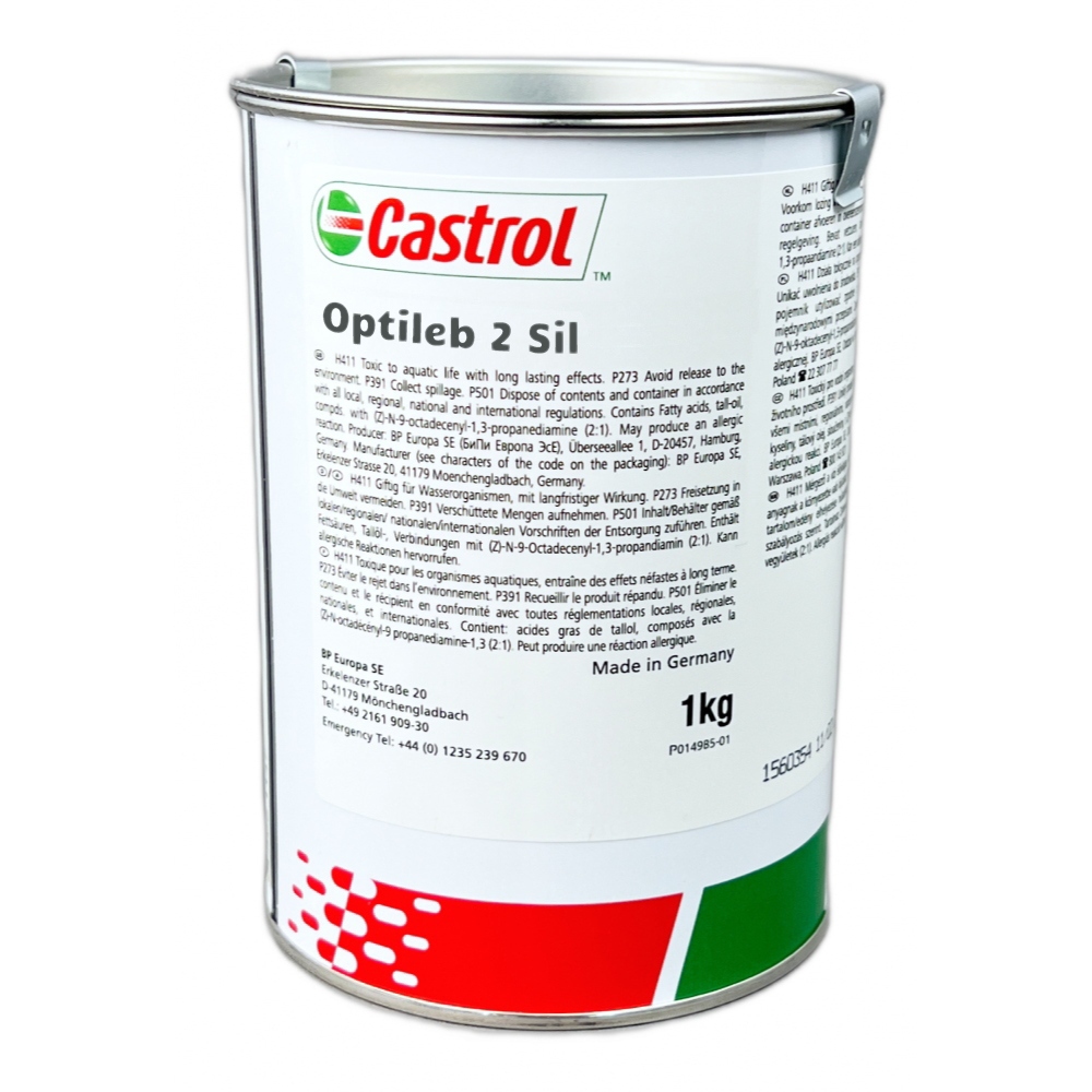 Mỡ silicone Castrol Optileb 2 Sil an toàn sinh học đạt chuẩn thực phẩm NSF H1 hộp 1kg