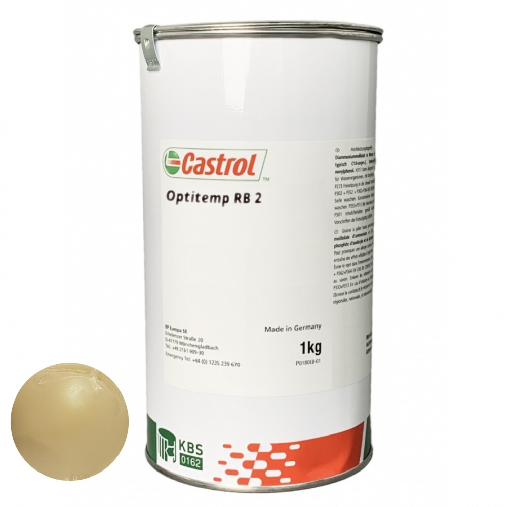 Mỡ Castrol Optitemp RB 2 chuyên dụng cho cáp rô bốt, lon 1kg