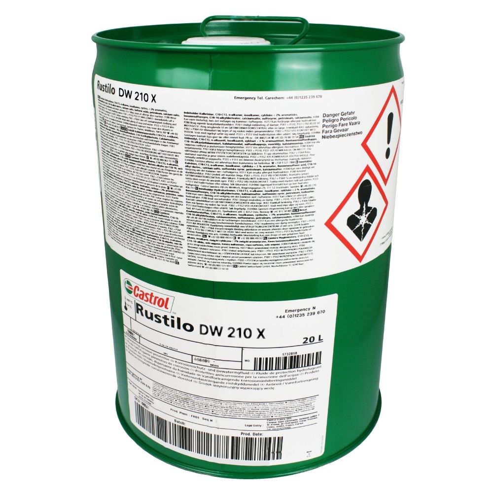 Castrol Rustilo DW 210 X Chất chống rỉ tách nước can 20l