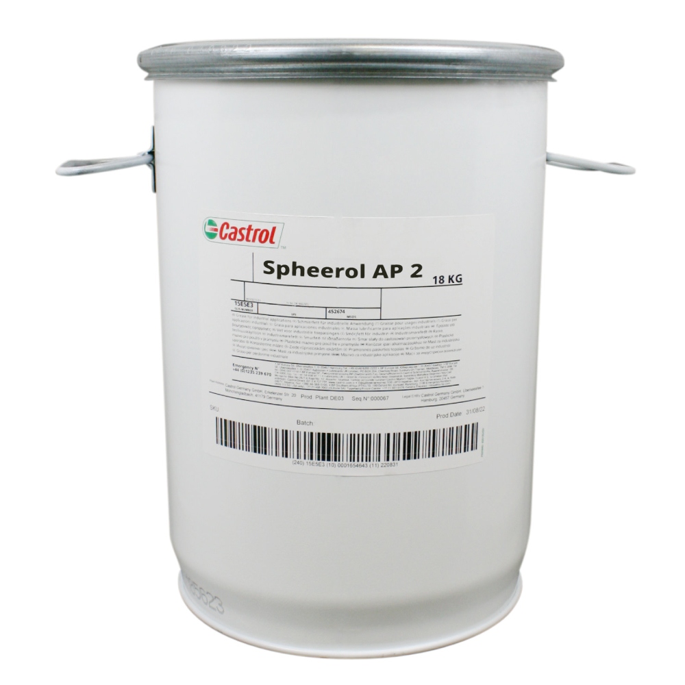 Mỡ bôi trơn vòng bi gốc Lithium Castrol Spheerol AP 2 NLGI 2 xô 18kg