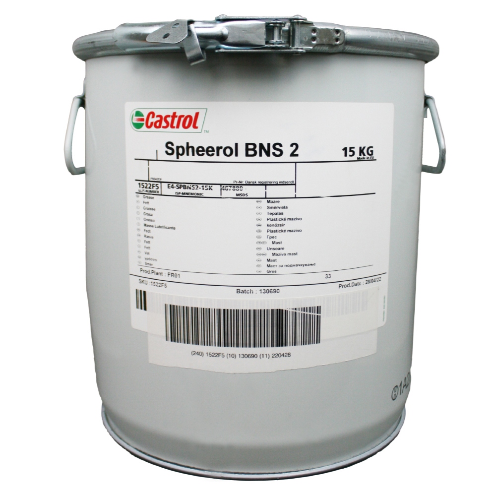 Mỡ bôi trơn vòng bi chịu nhiệt độ cao Castrol Spheerol BNS 2 xô 15kg