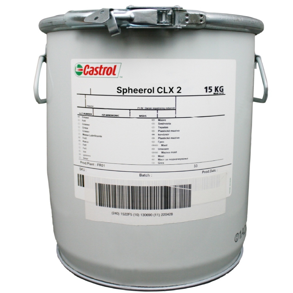 Mỡ chịu nước Castrol Spheerol CLX 2 NLGI 2 - 15 Kg
