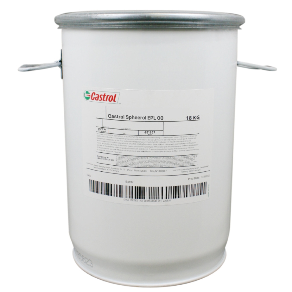 Mỡ cực áp đa dụng Castrol Spheerol EPL 00 18kg