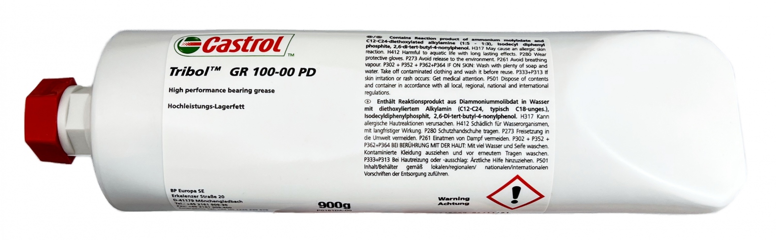 Mỡ bôi trơn vòng bi hiệu suất cao Castrol Tribol GR 100-00 PD 900g