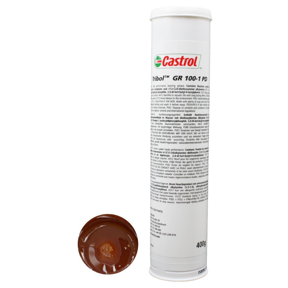Mỡ bôi trơn vòng bi hiệu suất cao Castrol Tribol GR 100-1 PD NLGI 1 400g