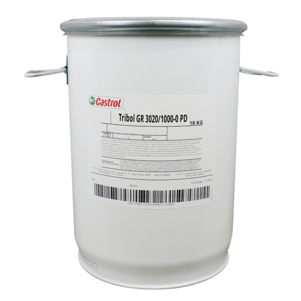 Mỡ bôi trơn hiệu suất cao Castrol Tribol GR 3020/1000-0 PD độ đông đặc NLGI-0 xô 18kg