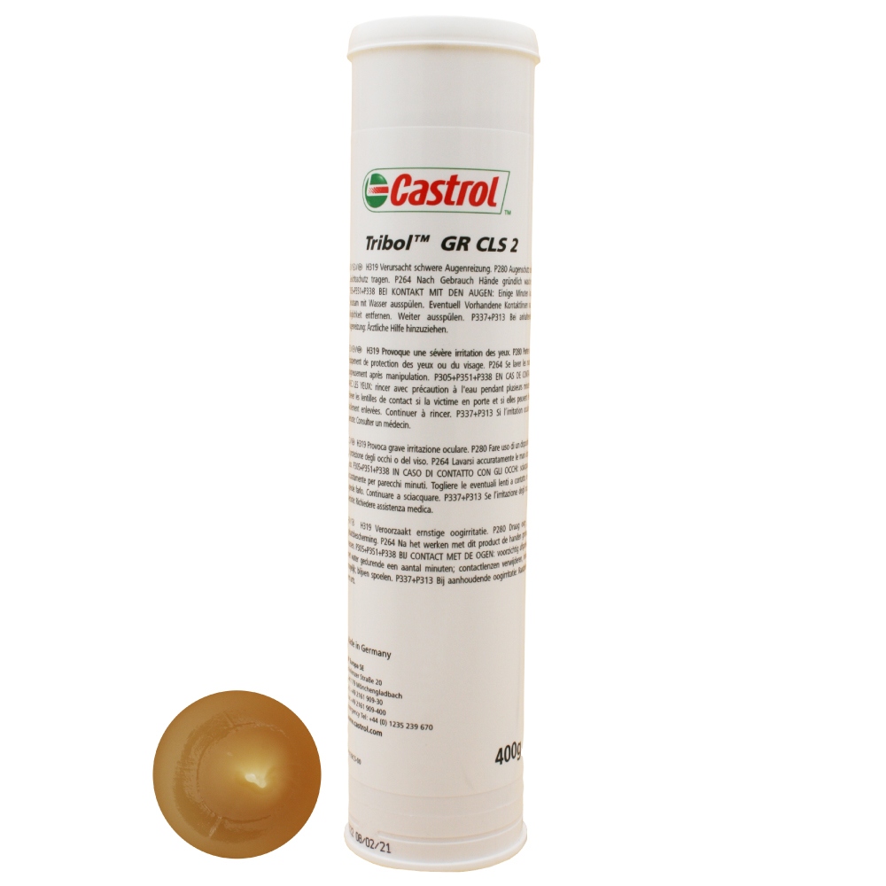 Mỡ bôi trơn Castrol Tribol GR CLS 2, chịu nước, thời gian sử dụng dài, NLGI 2, 400g