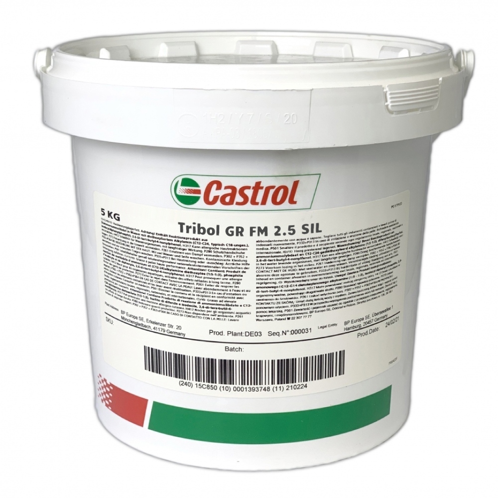 Chất bôi trơn Castrol Tribol GR FM 2.5 SIL cho kim loại-nhựa 5kg