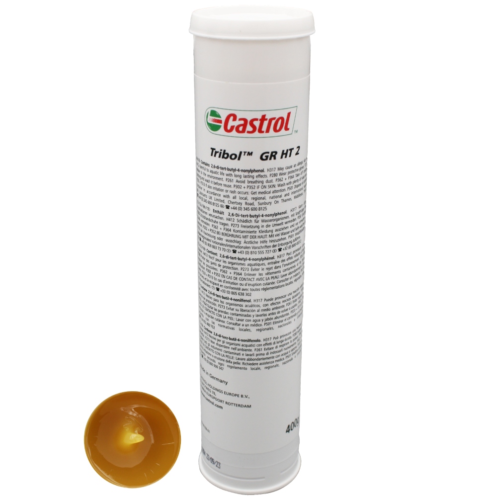 Mỡ chịu nhiệt Castrol Tribol GR HT 2 cấp NLGI 2 dạng tuýp 400g
