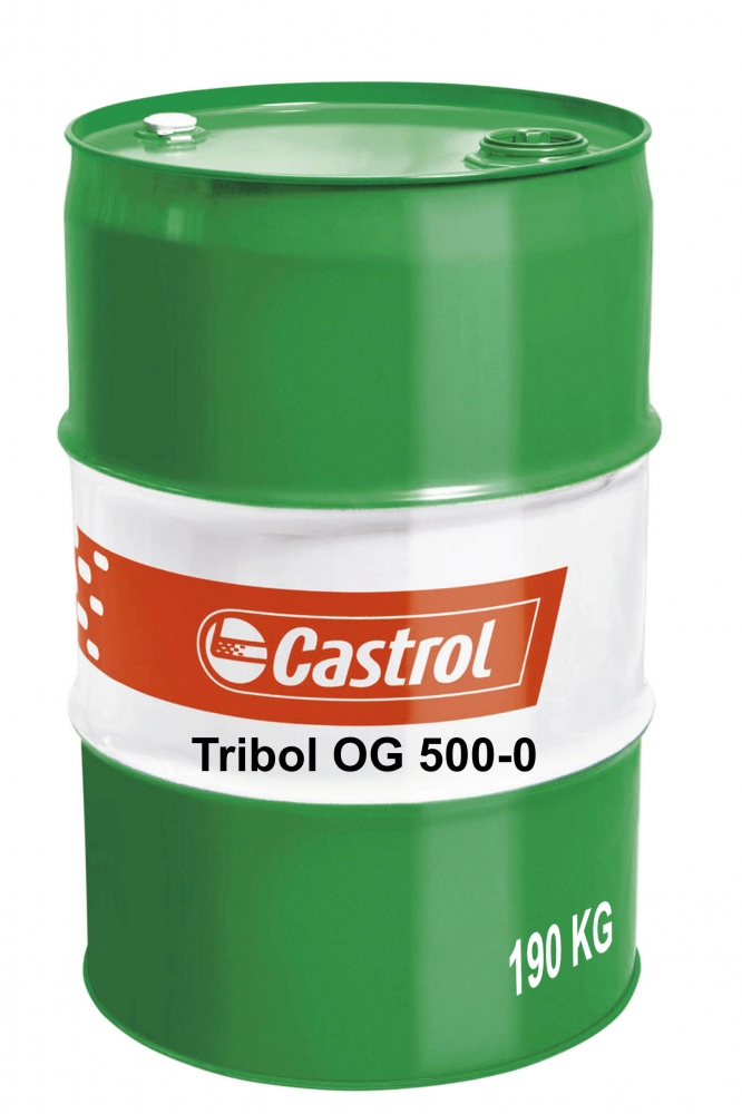 Mỡ bôi trơn bánh răng hở Castrol Tribol OG 500-0 dạng xịt phuy 190kg