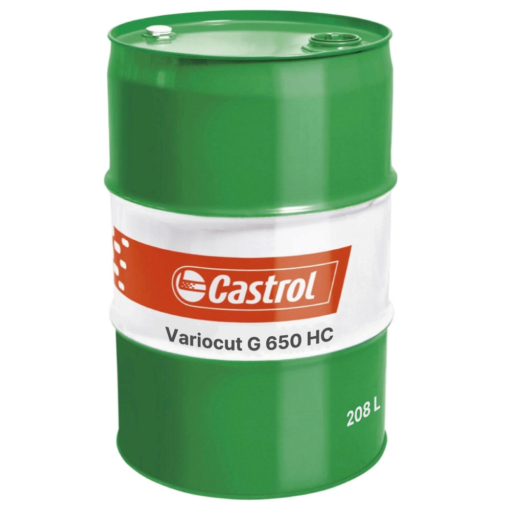 Dầu cắt gọt kim loại pha khoáng hiệu năng cao Castrol Variocut G 650 HC phuy 208L