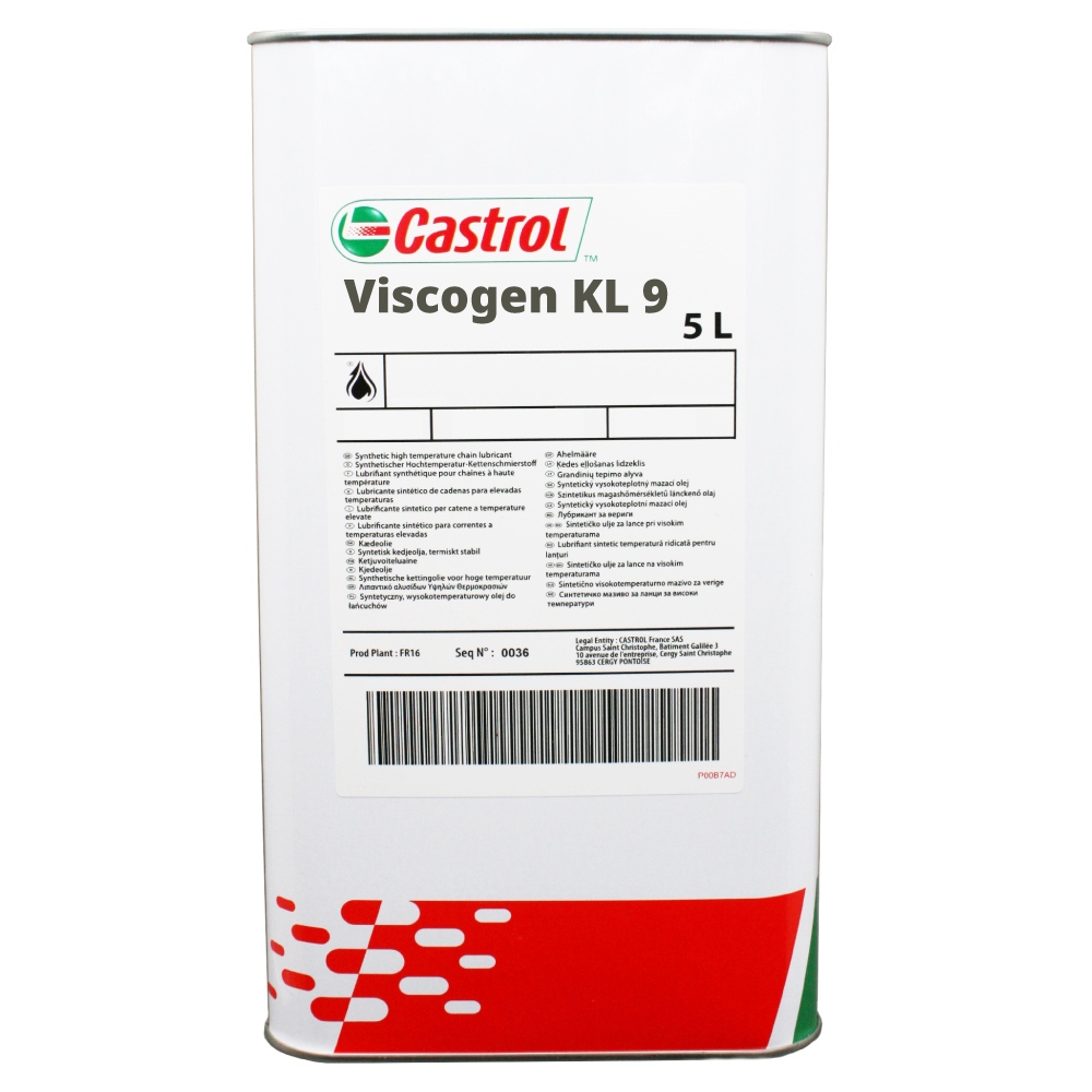 Dầu bôi trơn xích chịu nhiệt độ cao Castrol Viscogen KL 9 can 5 lít