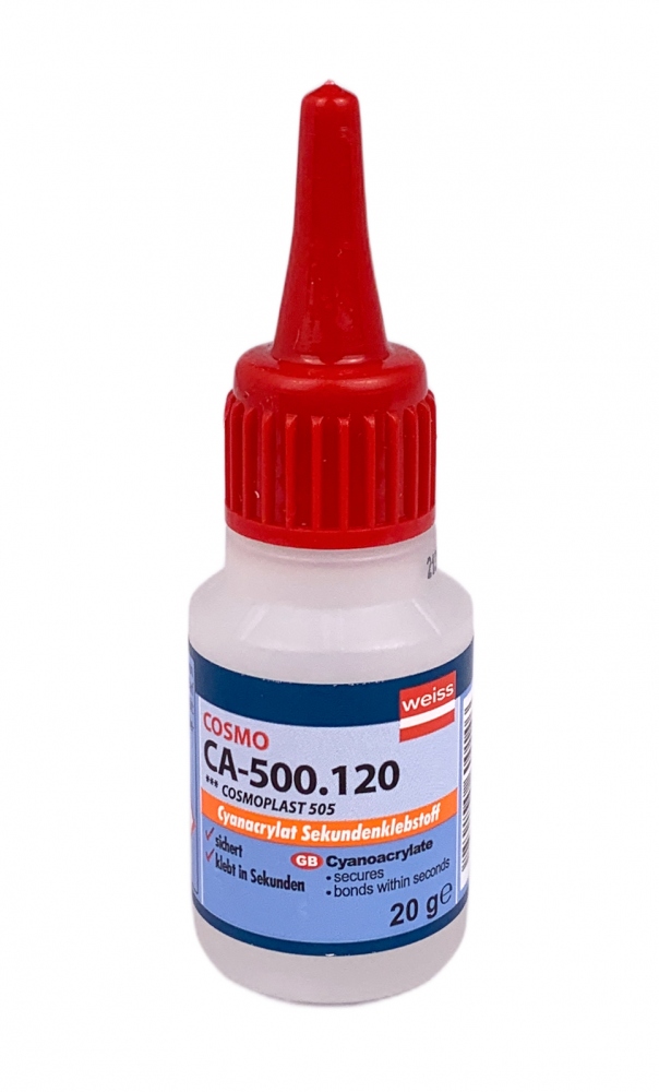 Keo dán nhanh Cosmo CA-500.120 cường lực cao màu trong suốt chai 20g