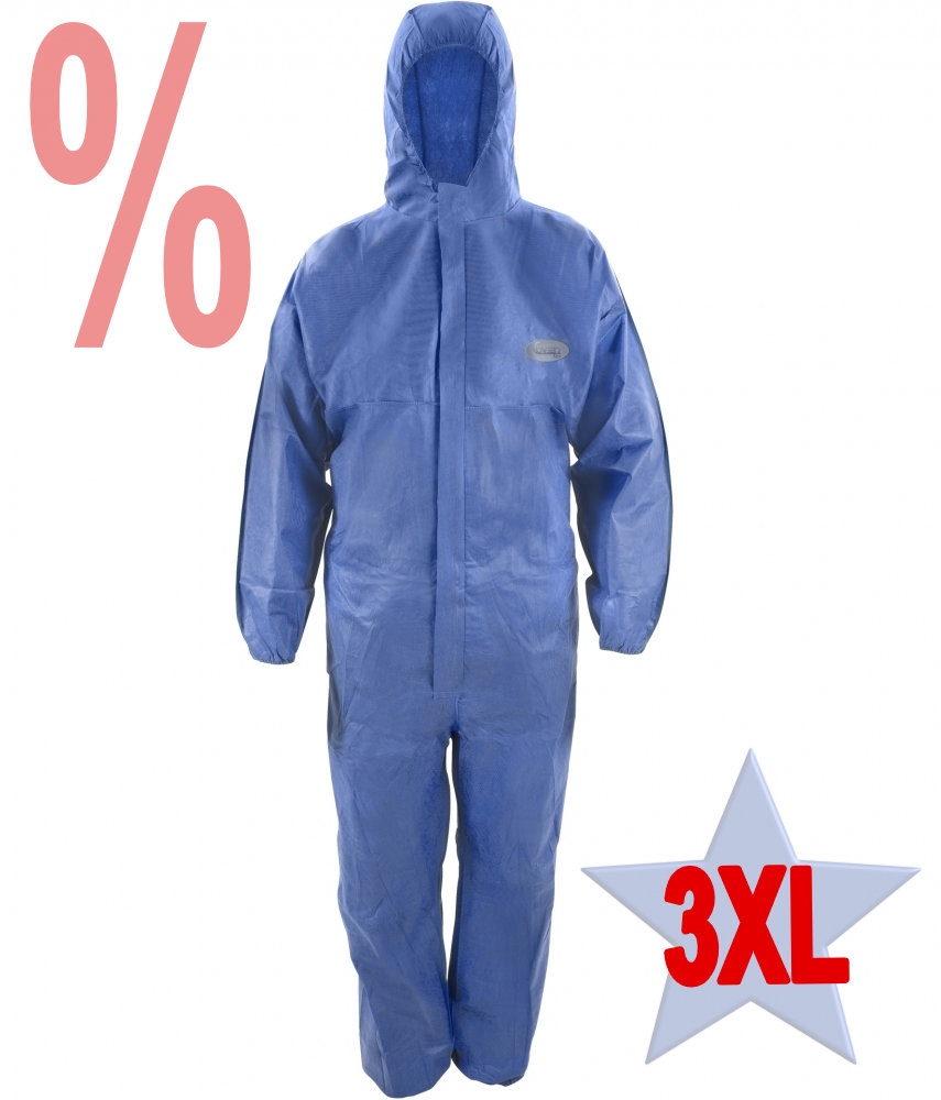 Quần áo bảo hộ hóa chất CoverTex C-3 màu xanh loại III type 5+6 size XXXL