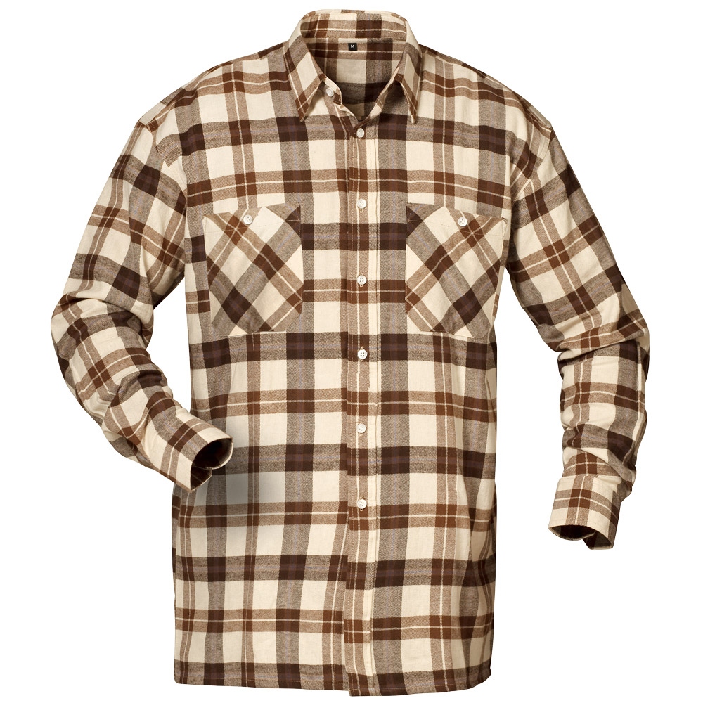 Áo sơ mi dạ kẻ caro Craftland 1734 NEVADA màu be/nâu/xanh dương cỡ M-XXXXL