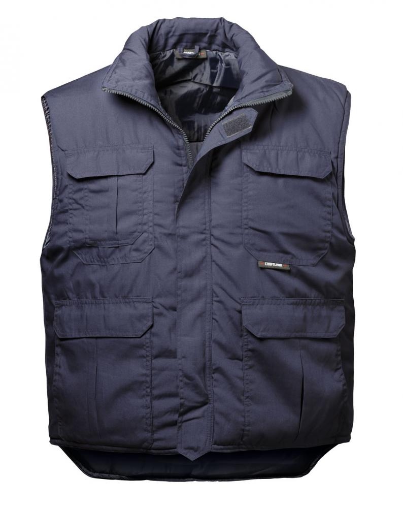 Áo gile bảo hộ / Áo phao gile 5 túi màu xanh than S-3XL, Craftland 1835