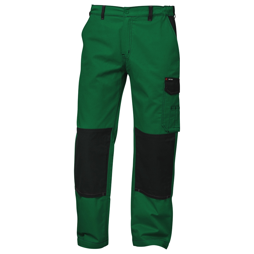 Quần bảo hộ lao động vải Twill Craftland 22464 EUPEN màu xanh lá hiện đại/đen