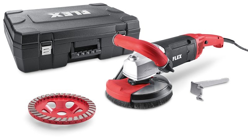 FLEX 418.765 LD 18-7 150 R - Máy mài bê tông, bộ Kit Turbo-Jet