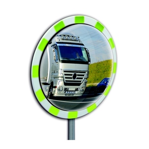 Gương cầu quan sát giao thông Dancop TM PC 360 chất liệu polycarbonate màu trắng và xanh lá cây